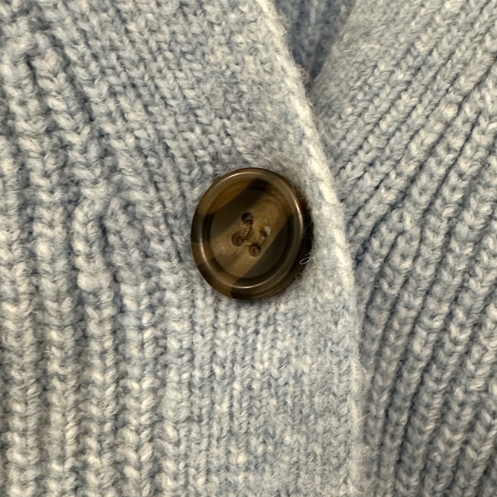 H&M Light Blue Ribbed Cardigan - Picture 3 of 4